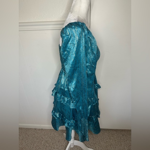 Vici Teal Long Sleeve Dress size Small - Picture 8 of 8